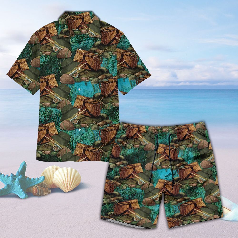 Fishing On The Rocks Unisex Hawaiian Shirt Beach Hawaiian Ha6535