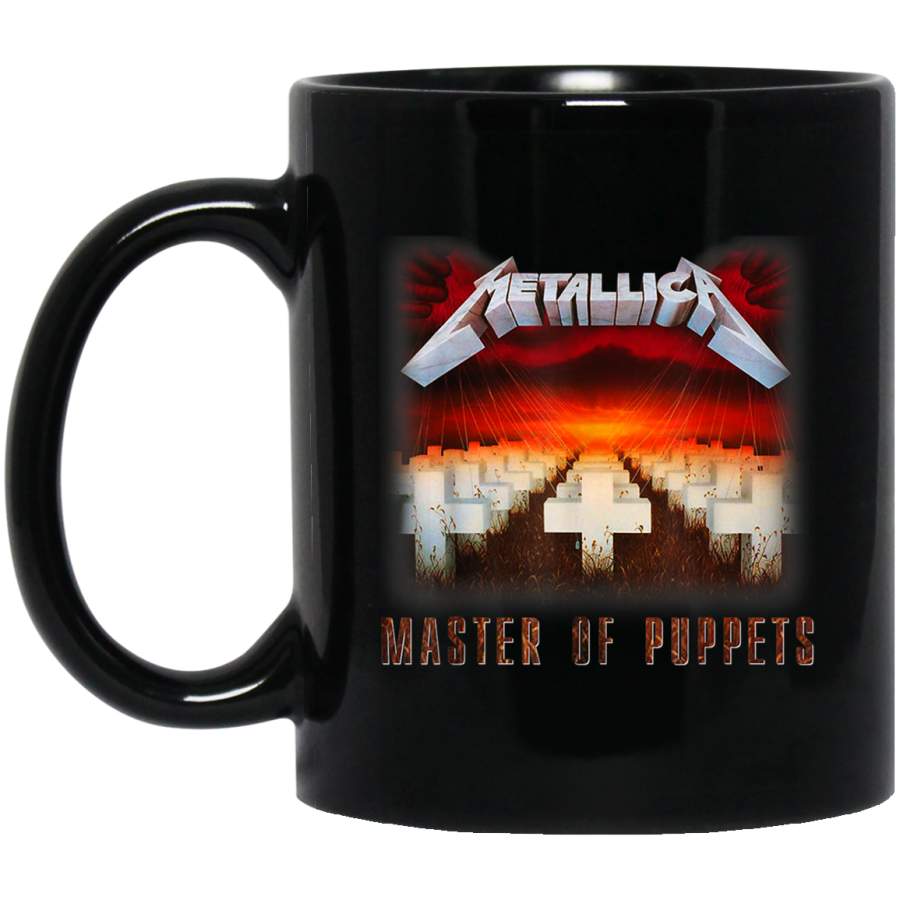 We All Love Metallica-Skull Fire 11 oz Mug