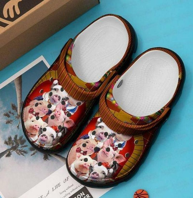 Family Pink Pigs Personalized 202 Gift For Lover Rubber clog Shoes Comfy Footwear