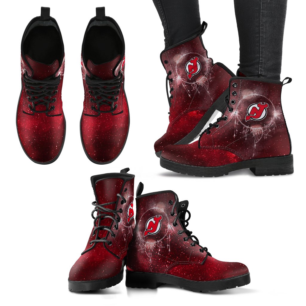 Magical Green Sun And Moon Dreamcatcher New Jersey Devils Boots