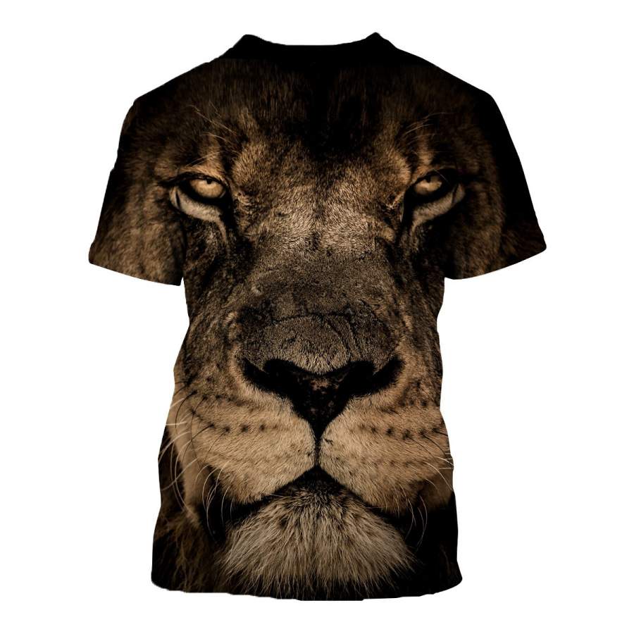 3D All Over Printed Lion T Shirt Hoodie 12144