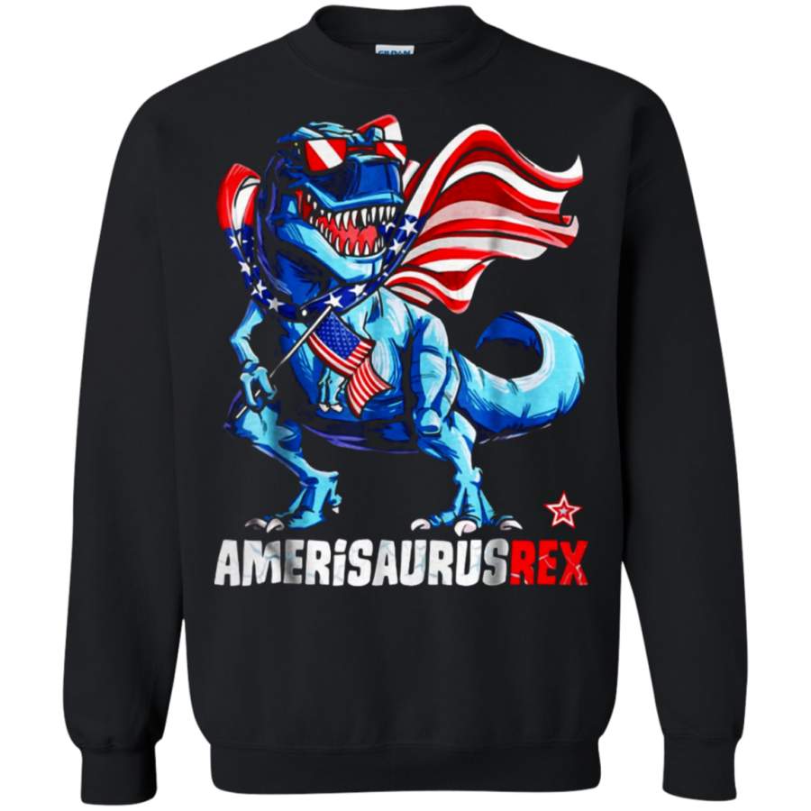 AGR Dinosaur American Flag 4th Of July Amerisaurus Sweatshirt