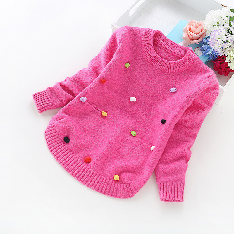 2022 New Fashion Girls Knit Sweaters Ins Children Sweaters Knit Clothing alx