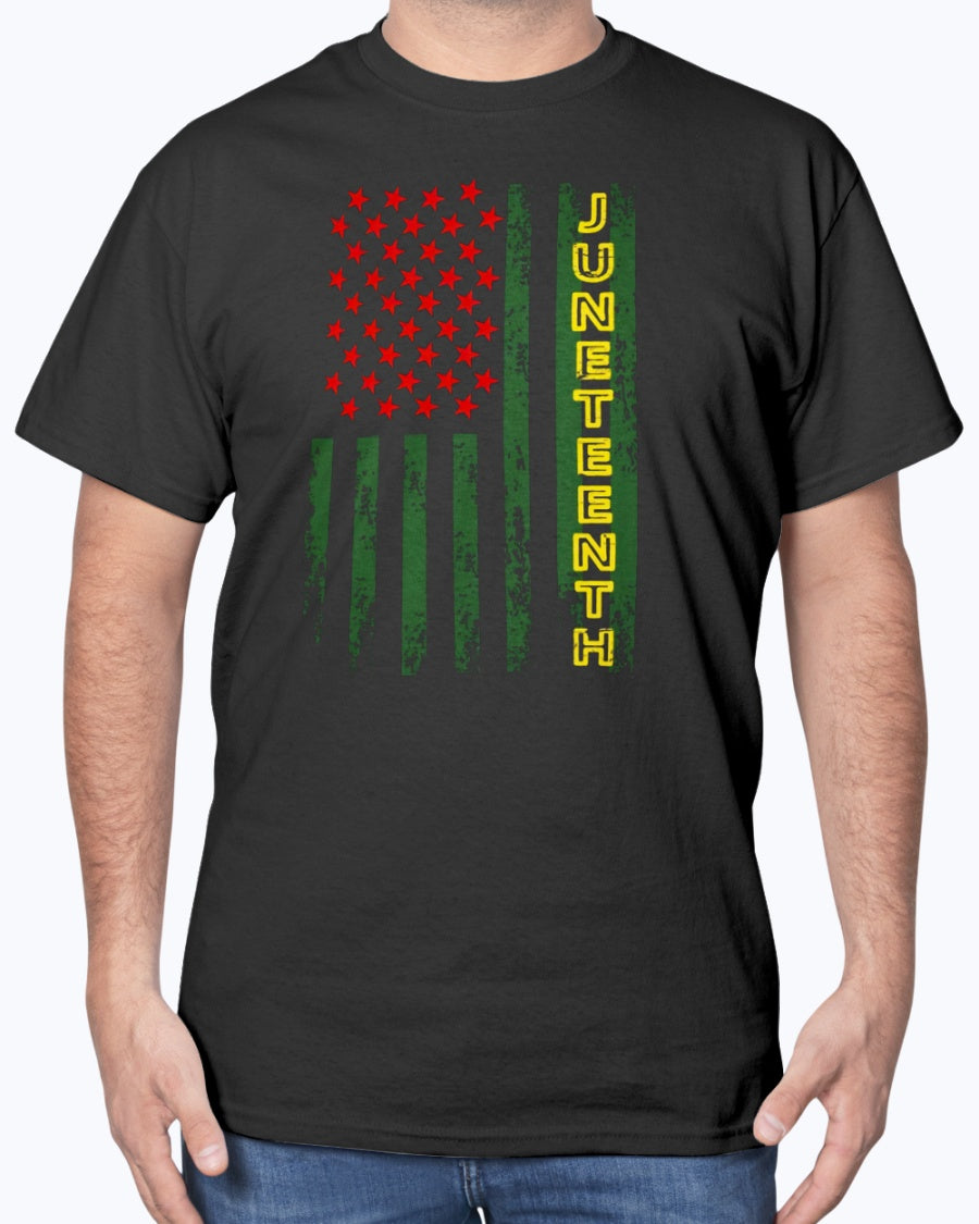 African Gift Juneteenth Day Flag Black Freedom Black Pride Tshirt Hg