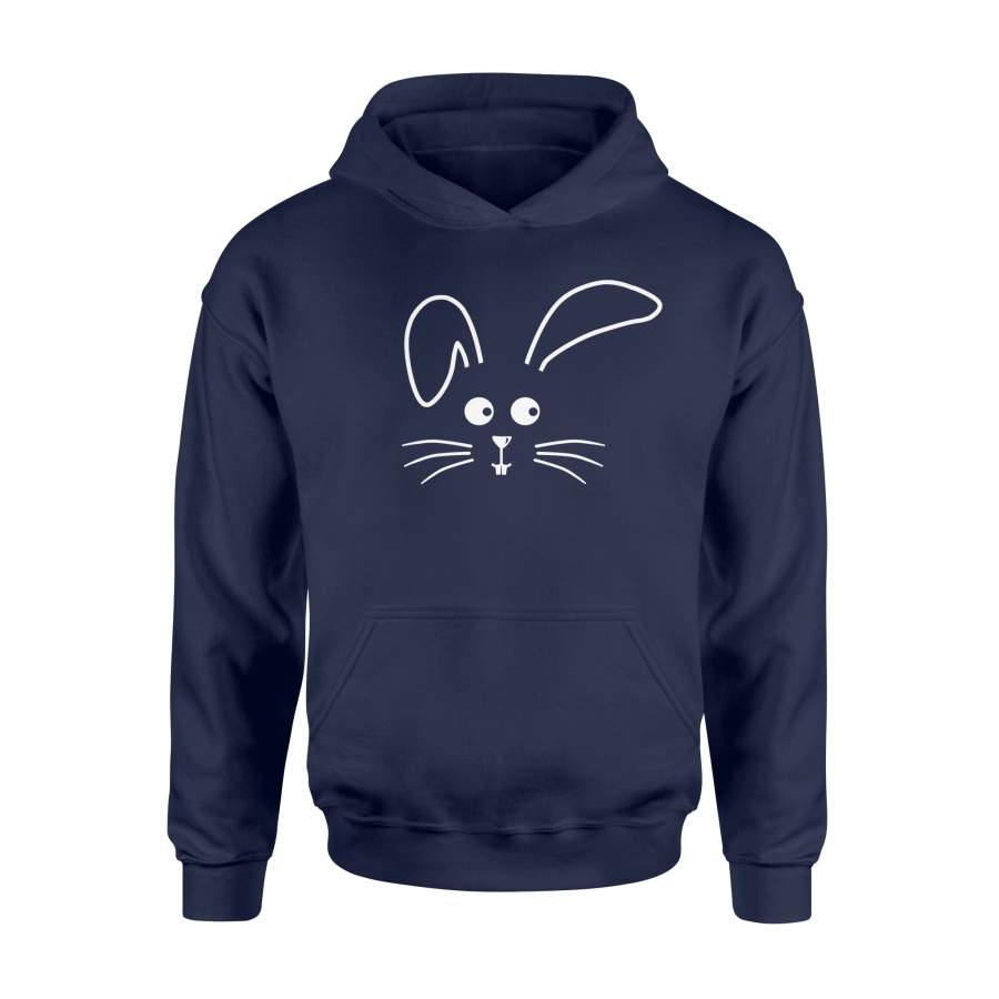 Easter Boys Girls Kids Bunny Rabbit Face Gifts Hoodie