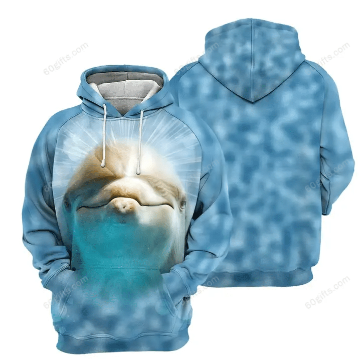 Merry Christmas & Happy New Year 3D Hoodie, Zip Hoodie, Hoodie Dress, Sweatshirt Dolphin Apparel All Over Print