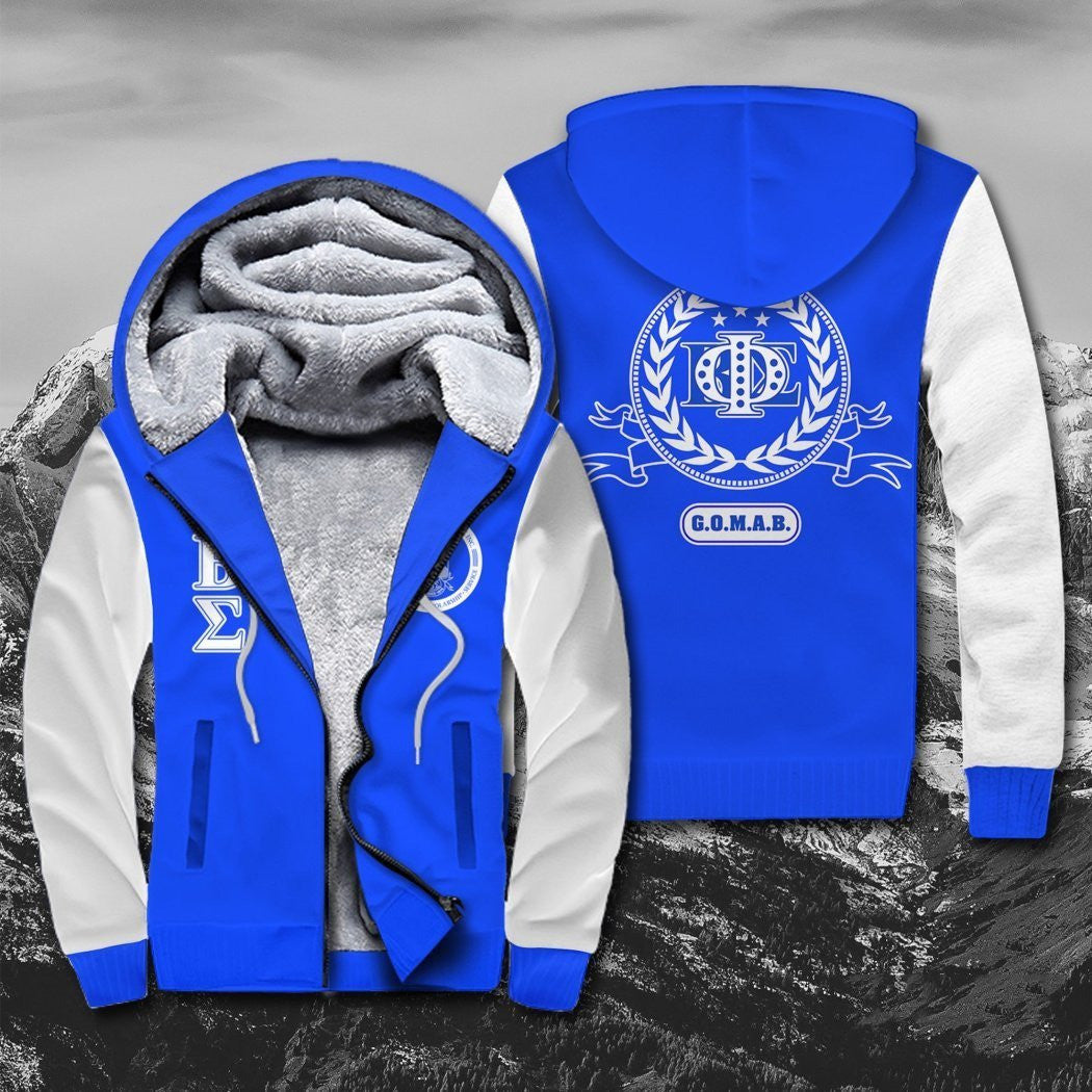 Fraternity Hoodie – Laural Wreath Phi Beta Sigma Sherpa Hoodie