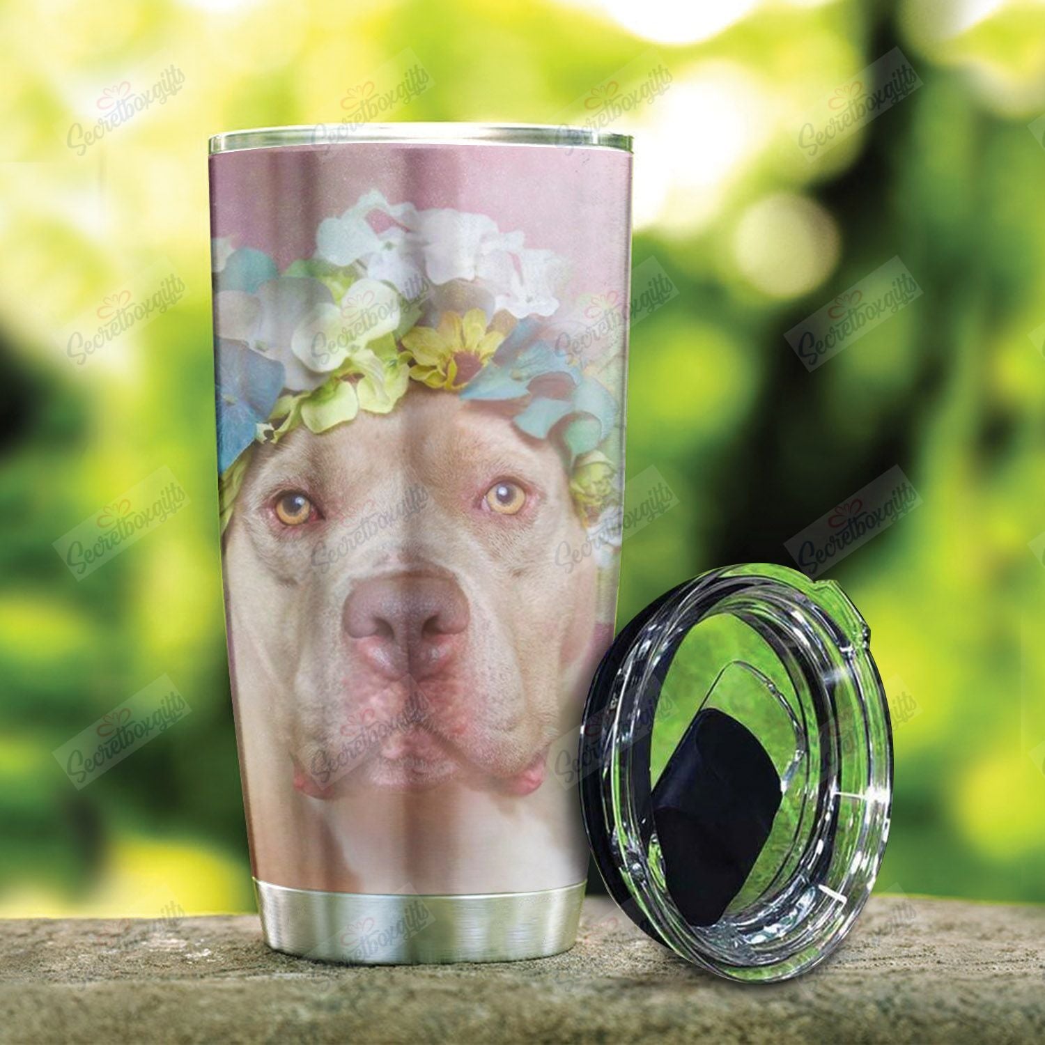 Pitbull Flower Nt0301025T Tumblers