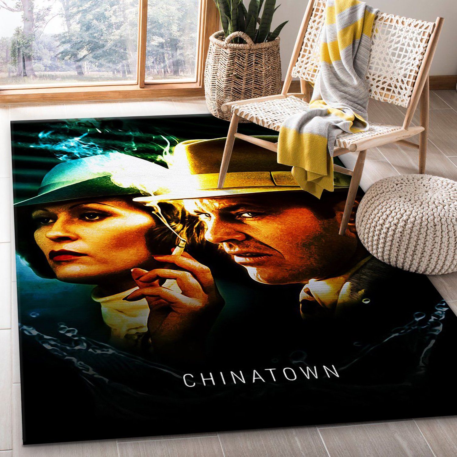 Chinatown Rug Art Painting Movie Rugs US Gift Decor