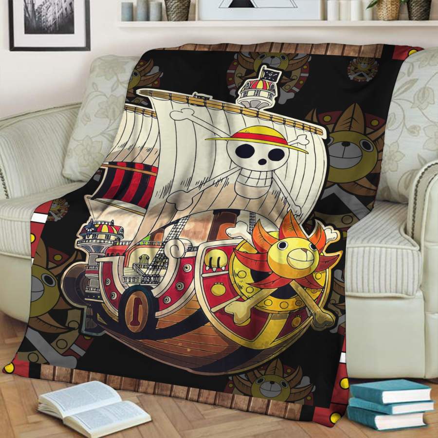 One Piece Luffy’s Thousand Sunny Ship 3D Throw Blanket