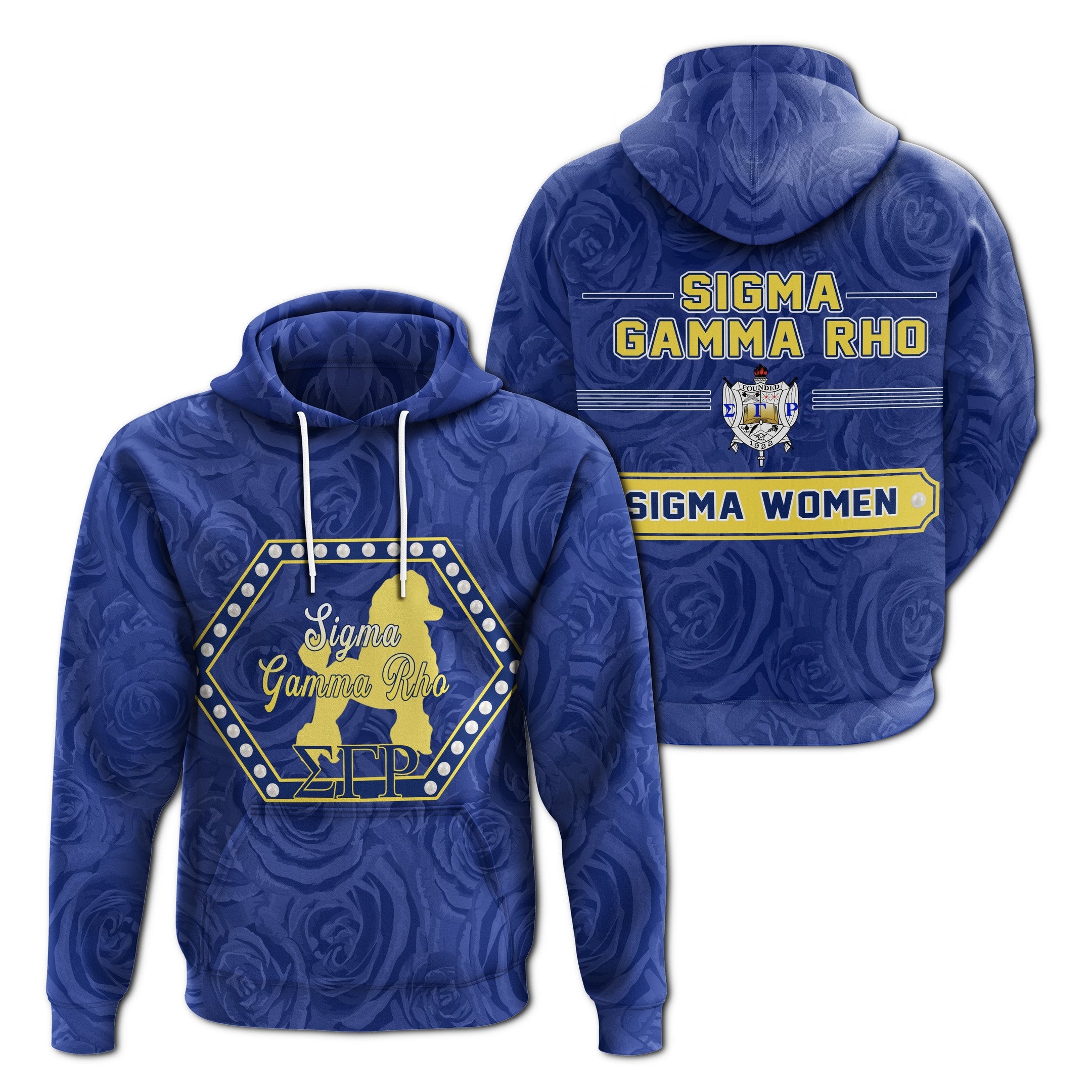 Sorority Hoodie – Sigma Gamma Rho Rose Peals Pullover Hoodie