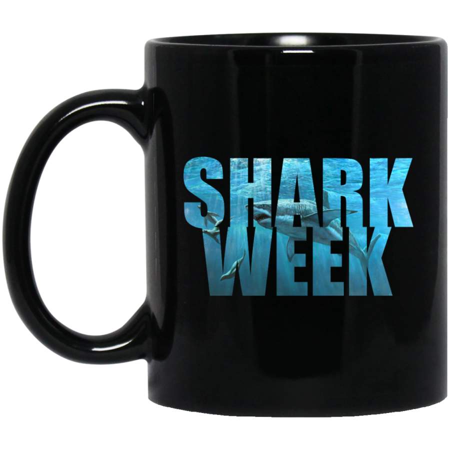 Week Of The Shark – New 2017 Graphic Funny 11 oz. Black Mug