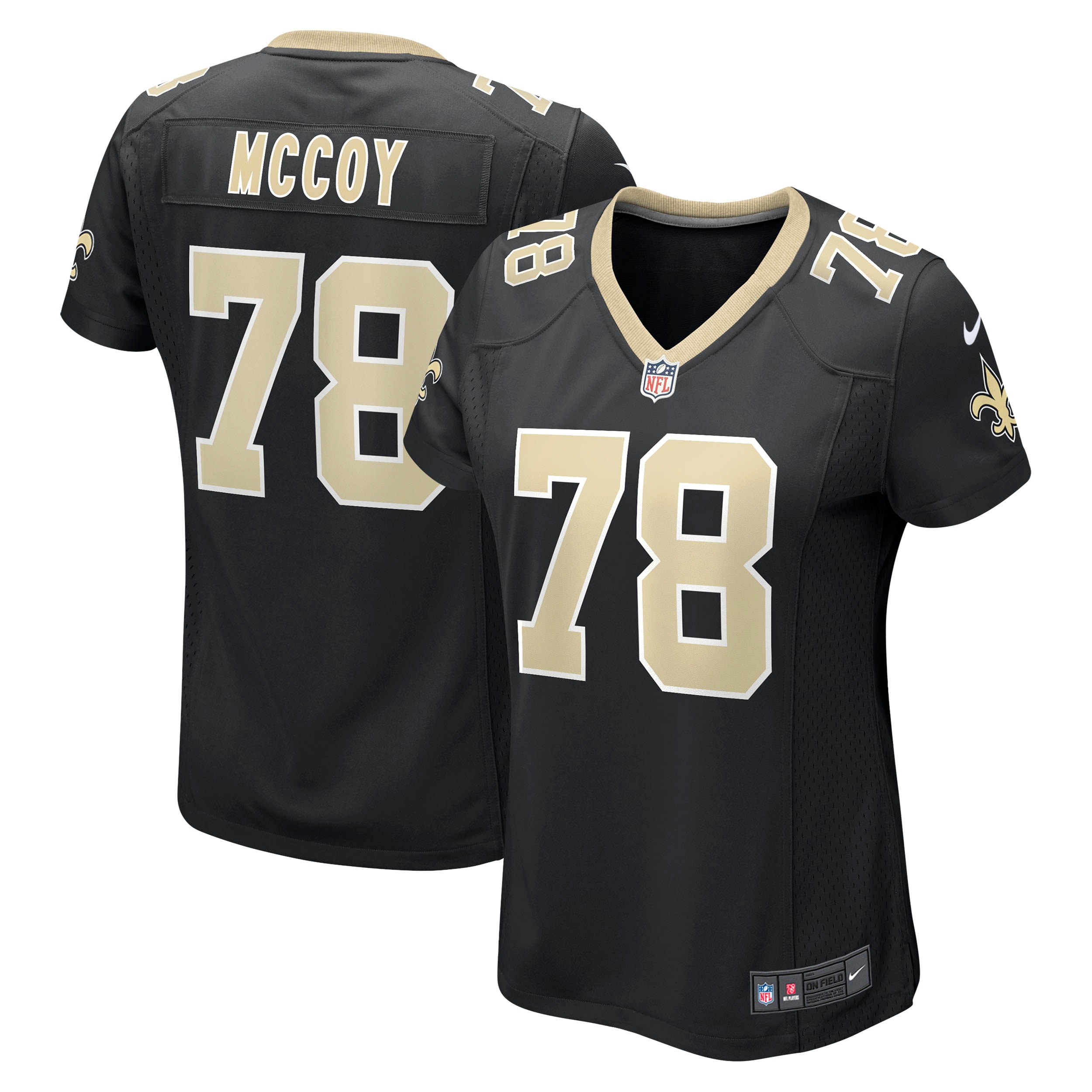 Women’s New Orleans Saints Erik Mccoy Black Game Jersey