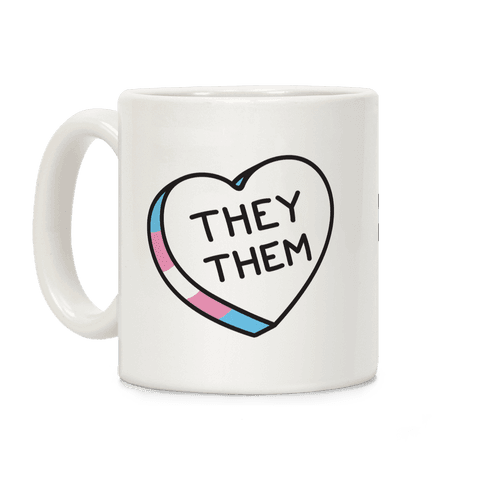 They Them Candy Heart Coffee Mug