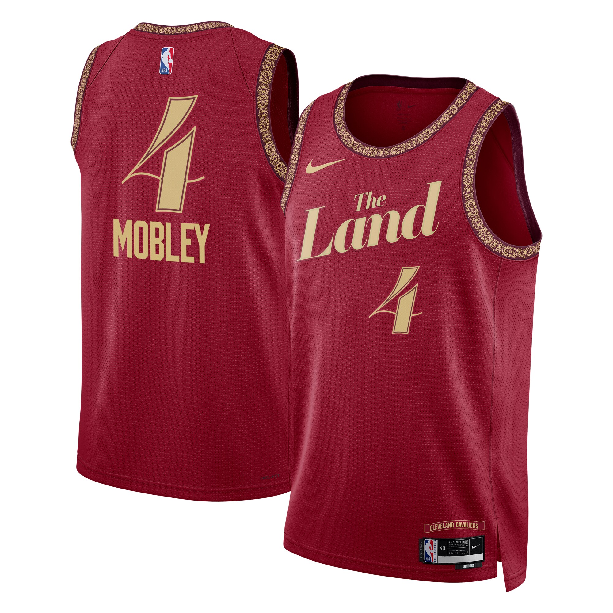 Cleveland Cavaliers City Edition Swingman Jersey 23 – Wine – Evan Mobley – Unisex