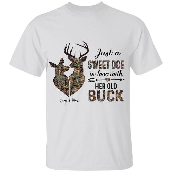 Just A Sweet Doe Couple’S Name Personalized T-Shirt Ts-Tu132