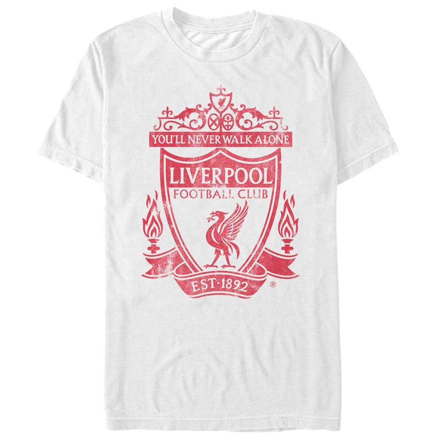 Liverpool Football Club Men's Classic Bird Shield 1892 T-Shirt