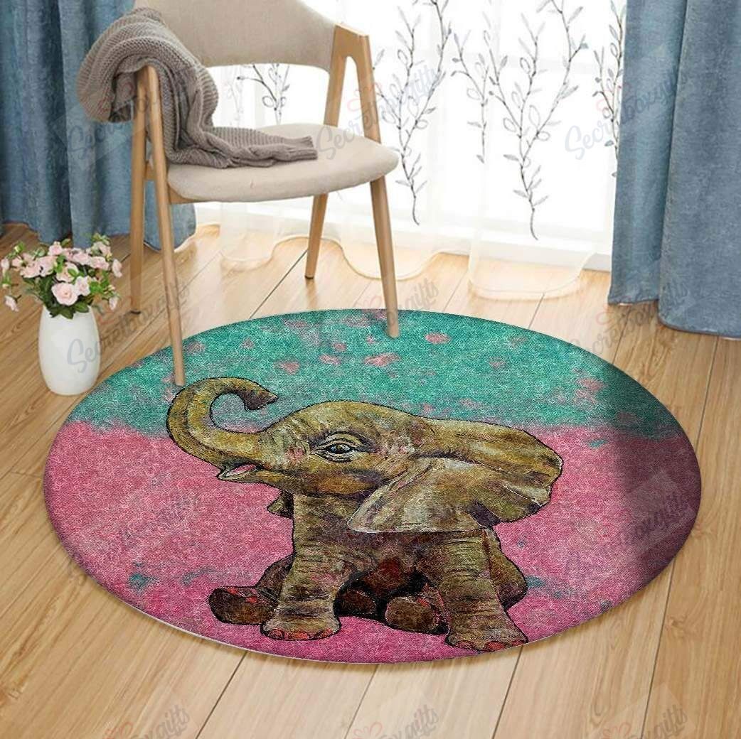 Elephants YY369 Round Rug CYLI0308