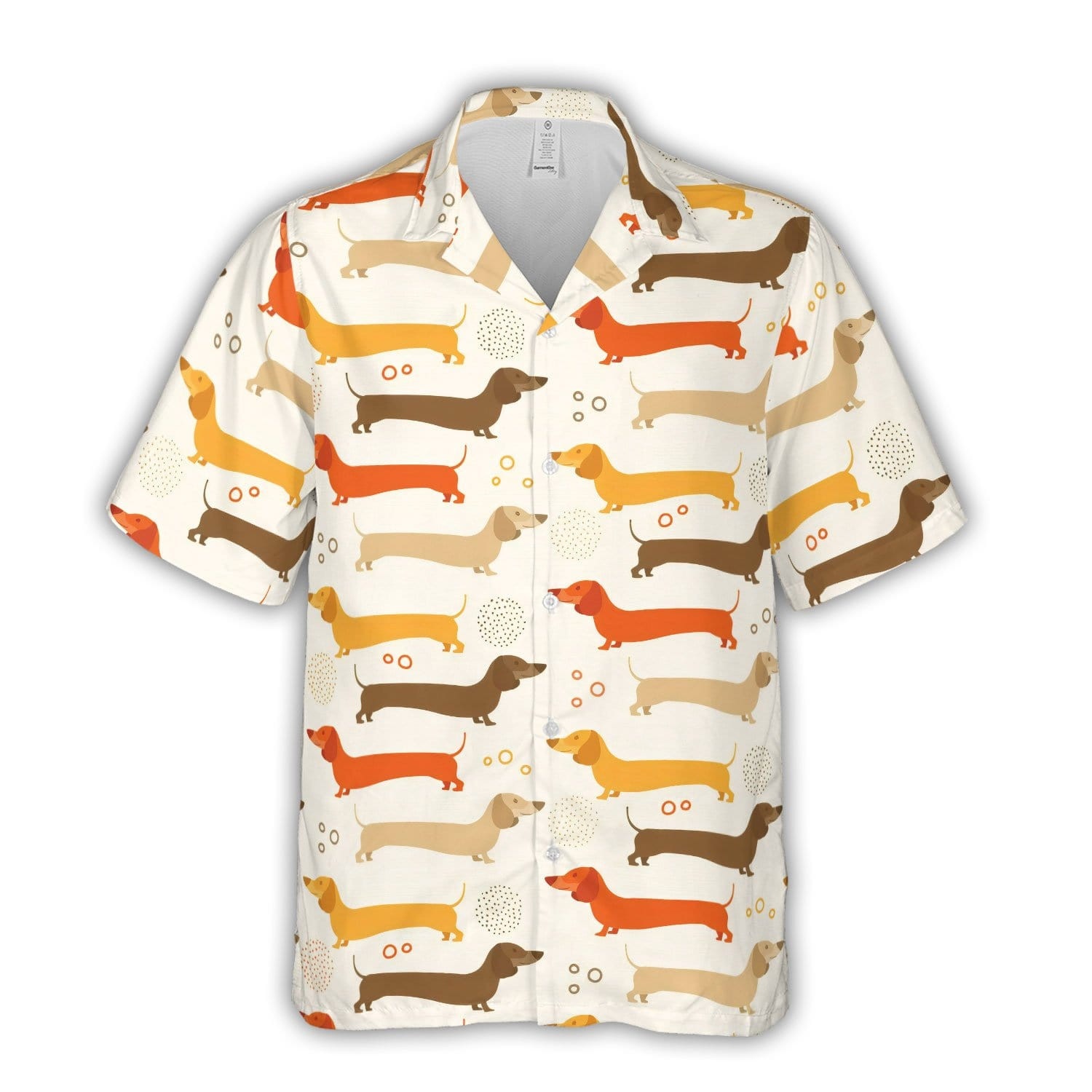 Cute Dachshund Pattern Unisex Hawaii Shirt Ha74967