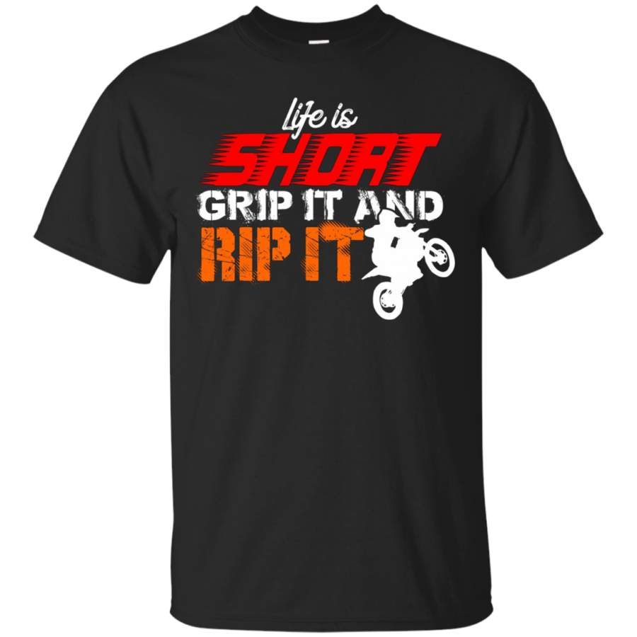Life Is Short Motocross Dirt Bike T-shirt Dirtbike Shirt
