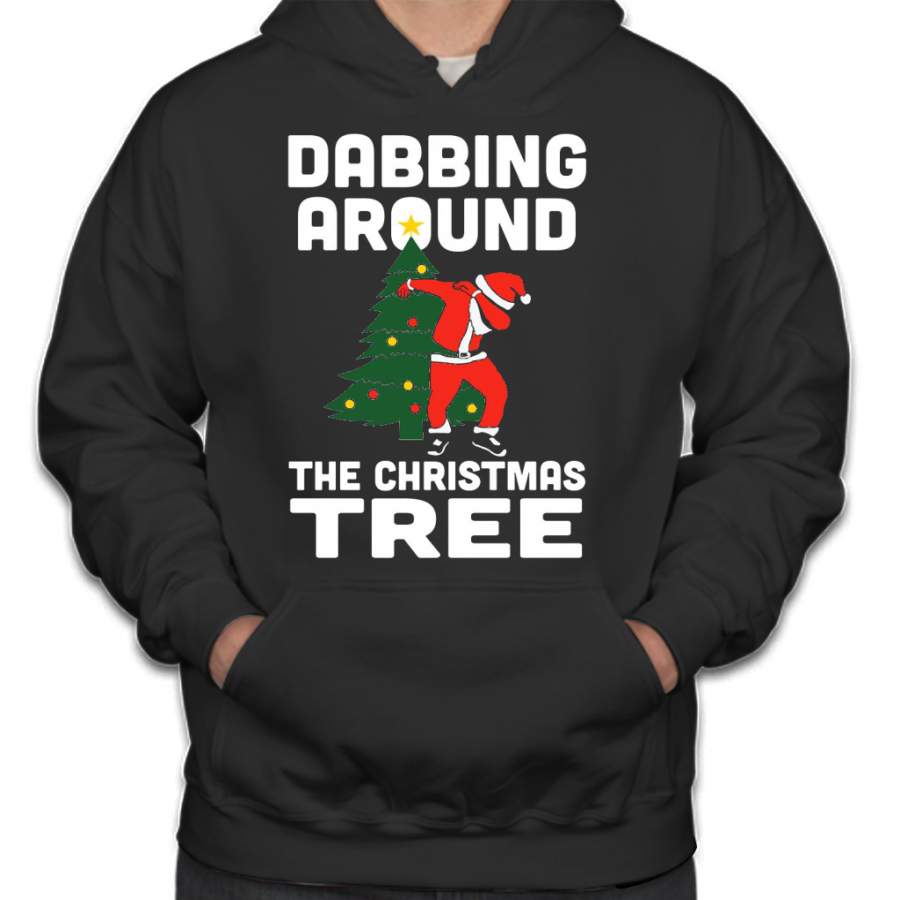 Dabbing Around The Christmas Tree Hoodie