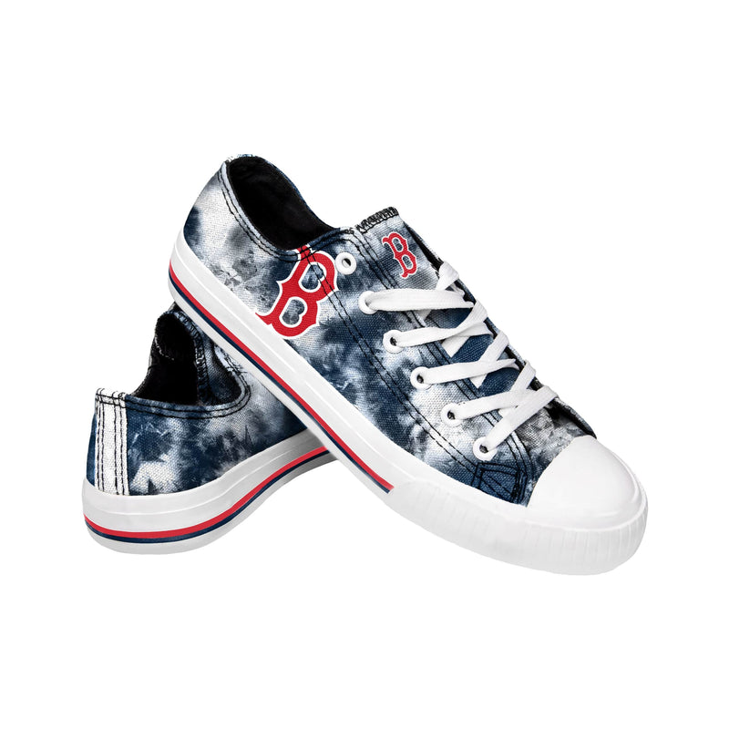 Boston Red Sox MLB Womens Low Top Tie-Dye Canvas Shoe