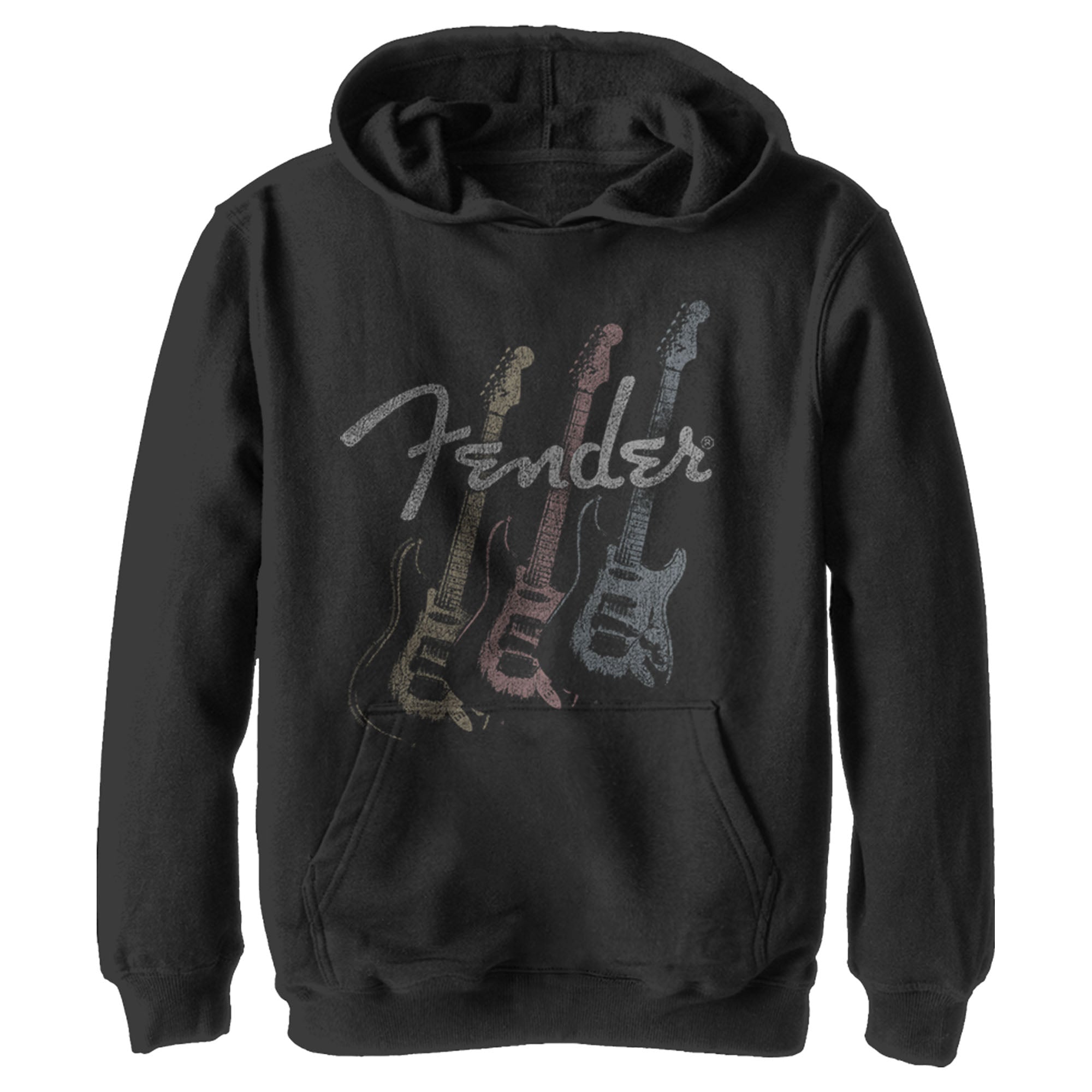 Boy’S Fender Triple Fret Logo Pull Over Hoodie