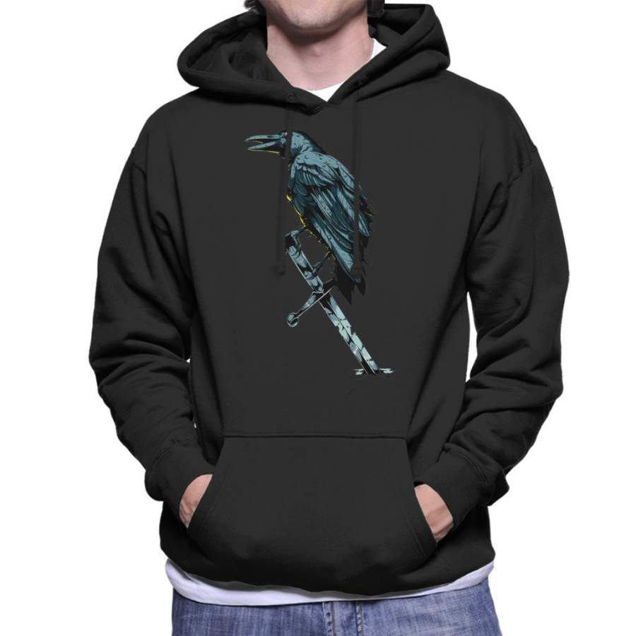 Crow On The Sword Men’s Hooded Sweatshirt