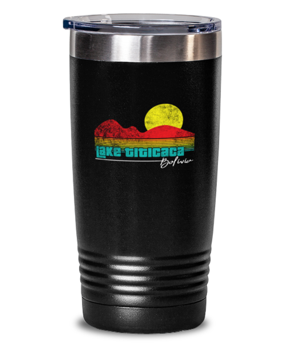 20 Oz Tumbler Stainless Steel Insulatedfunny Lake Titicaca Bolivia Travel Vacation