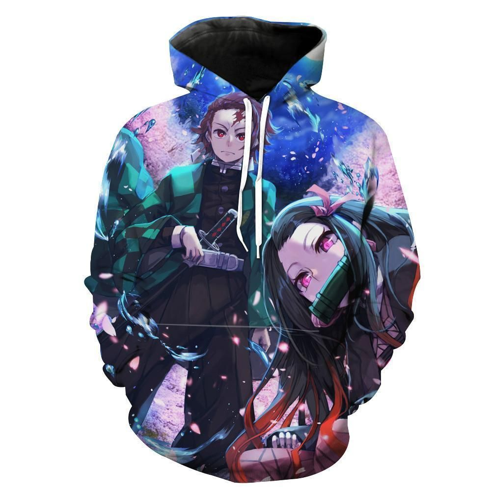 Tanjiro And Nezuko Demon Slayer Hoodie 3D – Ride Clothing Shop