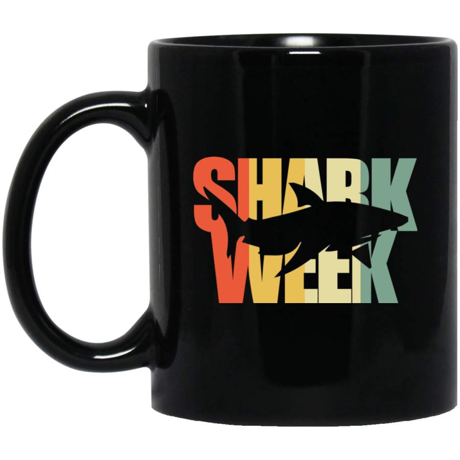 Vintage Week of The Shark – New 2018 Novelty Graphic BM11OZ 11 oz. Black Mug