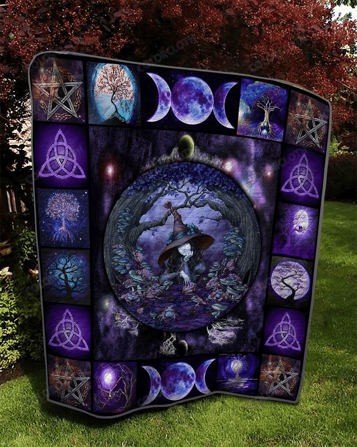 Tree Of Life Wicca Moon Witch Blanket Gift For Halloween Gift For Friend Family Home Decor Bedding Couch Sofa Soft And Comfy Cozy