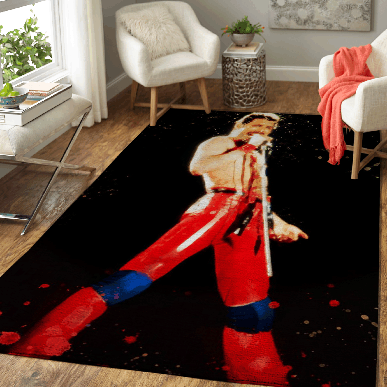 Queen Band Somebody to Love Area Rug