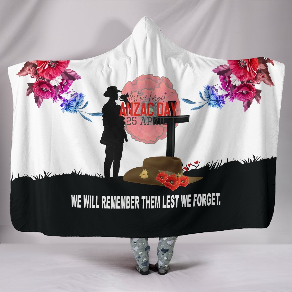 “Lest We Forget Anzac Day” Hooded Blanket A27