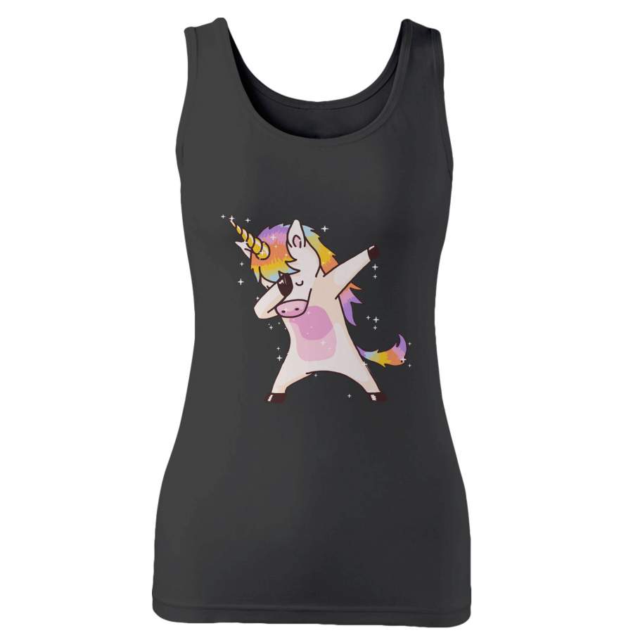 Dabbing Unicorn Woman’s Tank Top