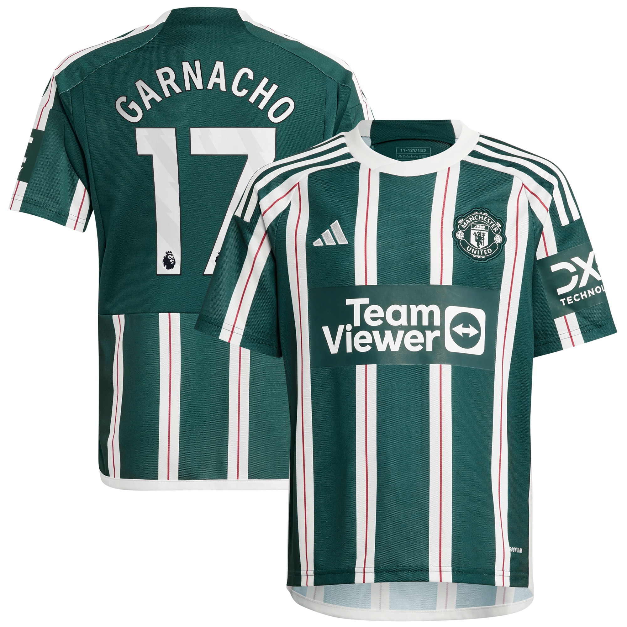 Alejandro Garnacho Manchester United Youth 2023/24 Away Replica Player Jersey  Green