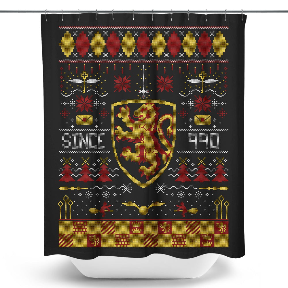 Ugly Lion Sweater – Shower Curtain