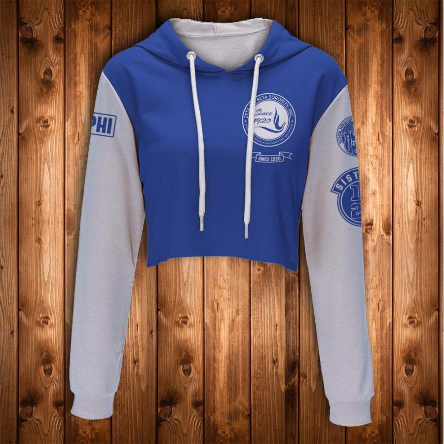 ZETA PHI BETA CROP HOODIE 6120204