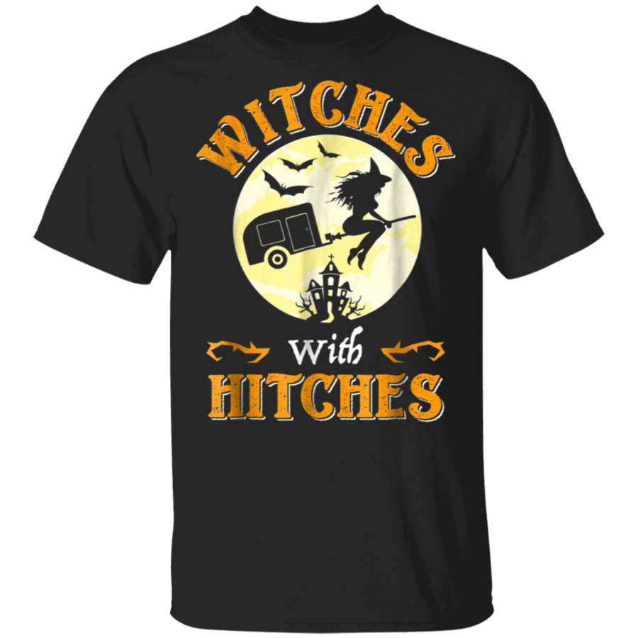 Witches With Hitches Funny Camping Halloween T-Shirt Gift