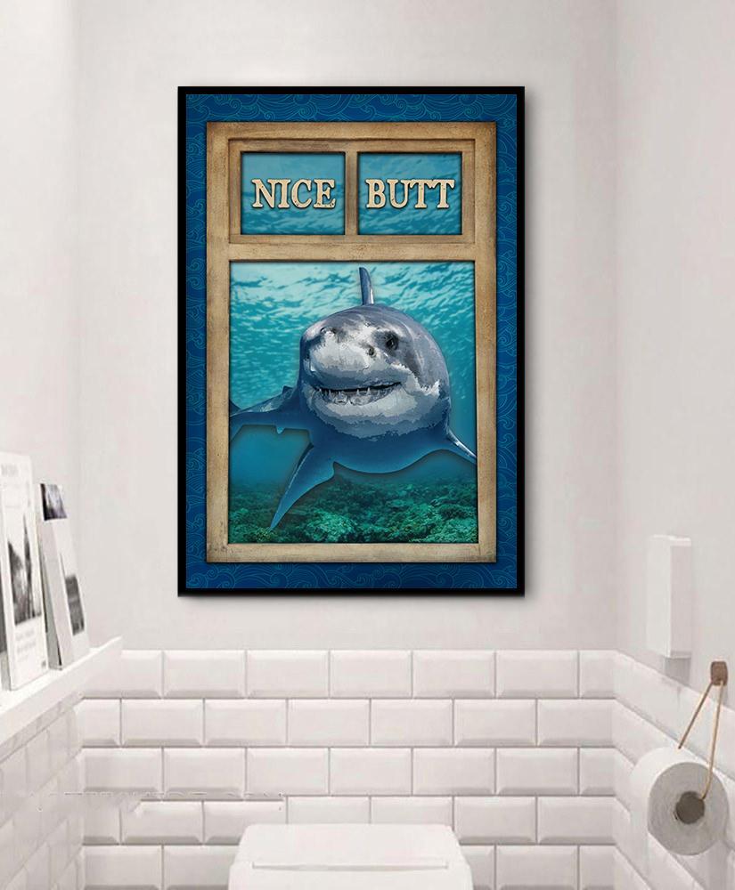 Shark Window Nice Butt Customized Poster