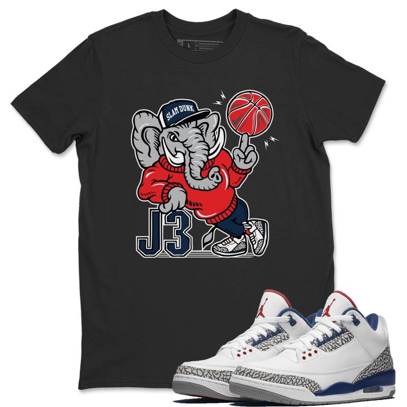 AJ3 Elephant Black T-Shirt – Air Jordan 3 True Blue