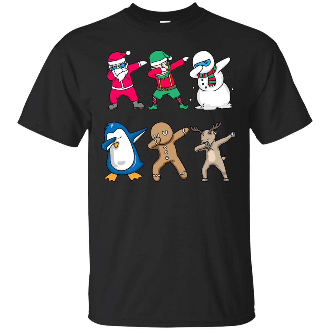 Dabbing Santa Snowman Elf Penguin Reindeer Shirt