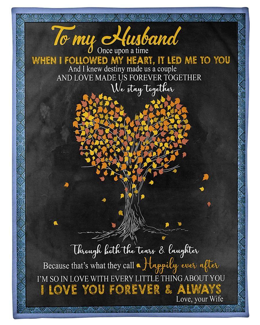 [Personalized Name] When I Followed My Heart, It Led To You – Best Gift For Husband, Gift For Home Decor, Gift For Family  – Fleece Blanket