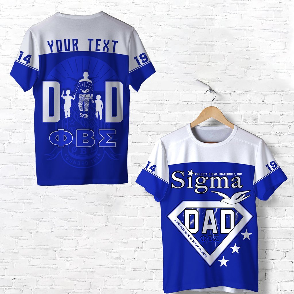 (Custom Personalised) Phi Beta Sigma  T Shirt Happy Father’S Day Lt13