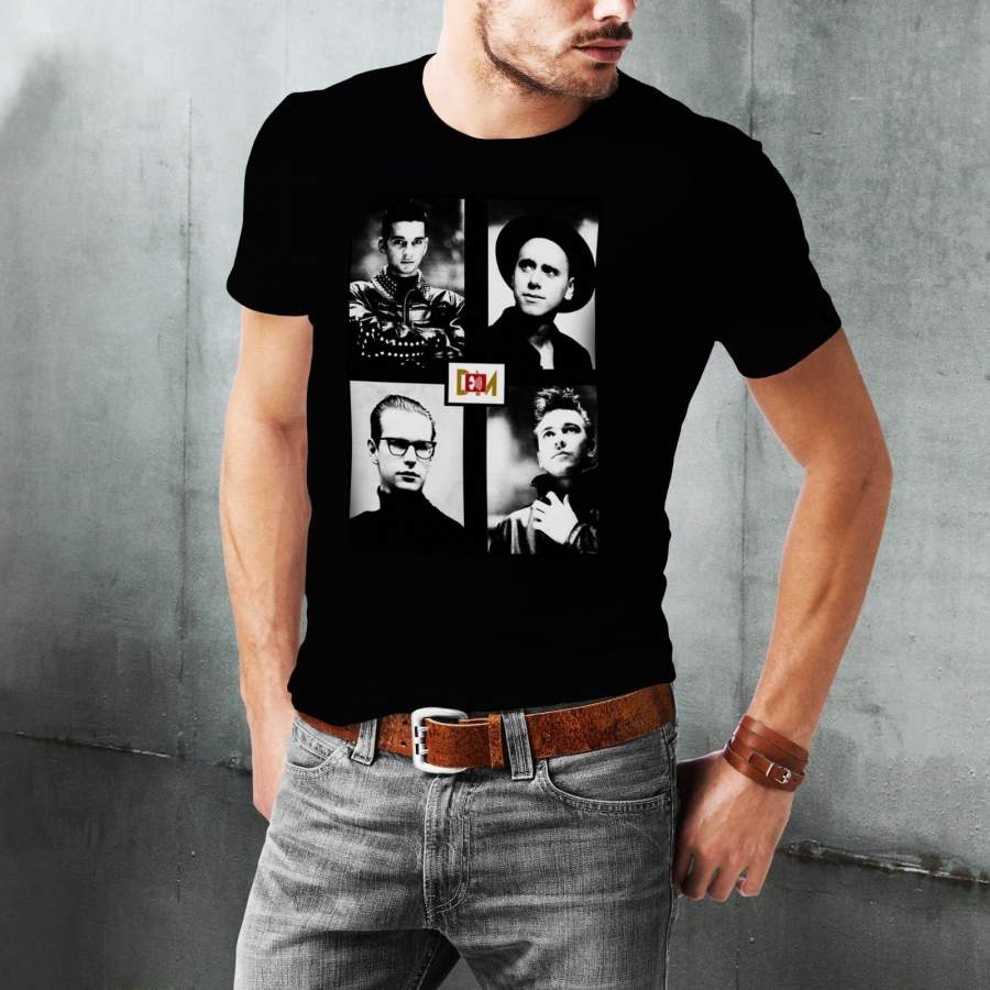 Hipster Vogue Depeche Mode Poster Printed Men T-shirt Fashion Short Sleeve Tee Shirts