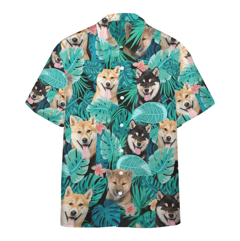 Tropical Shiba Inu Aloha Hawaii Shirts For Men Women Ha66553