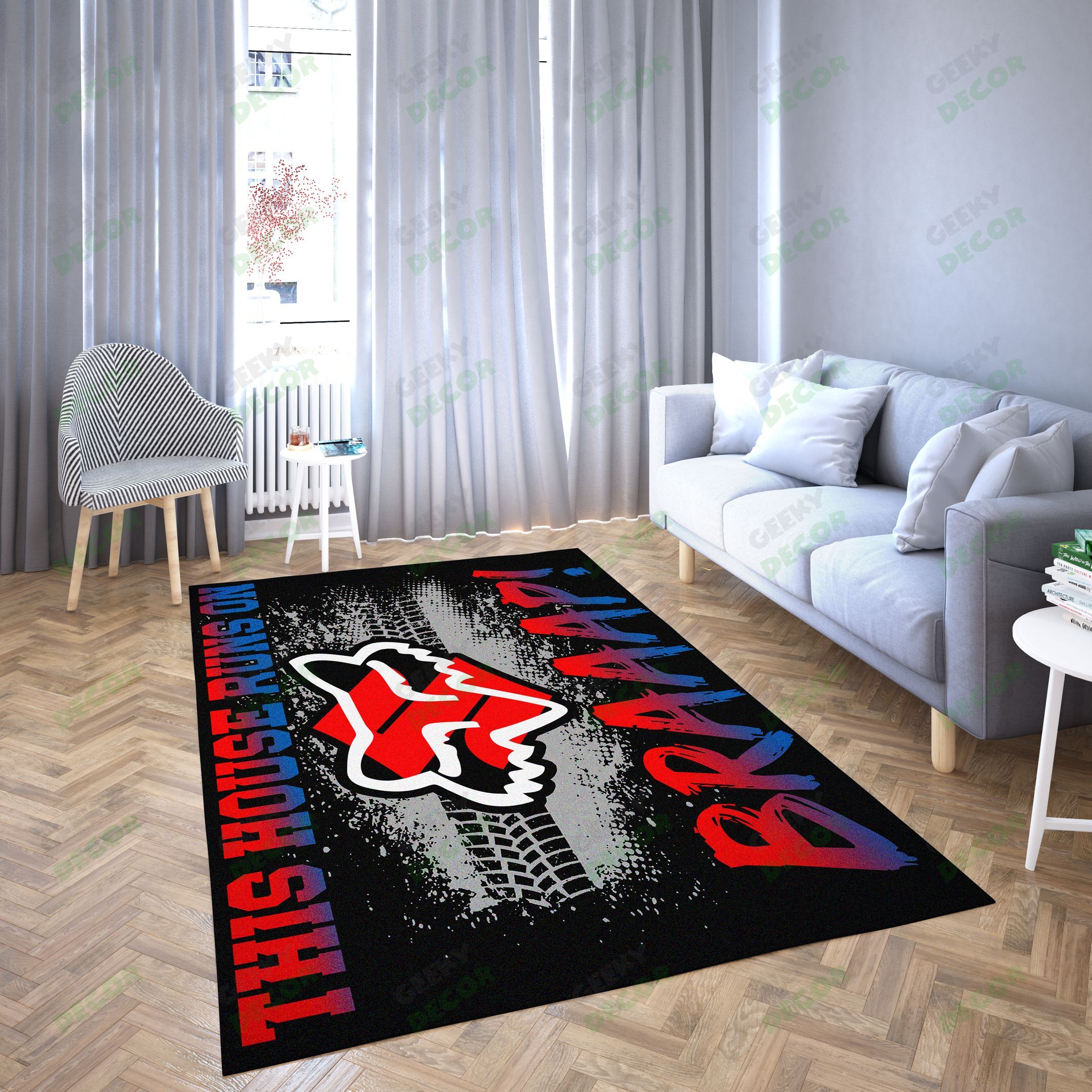 Suzuki Motorcycles Carpet Living Room-Area Rug