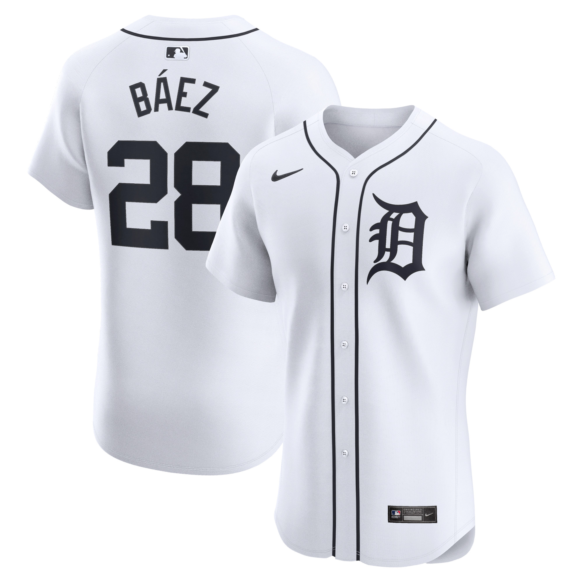 Javier Baez Detroit Tigers Home Elite Player Jersey – White