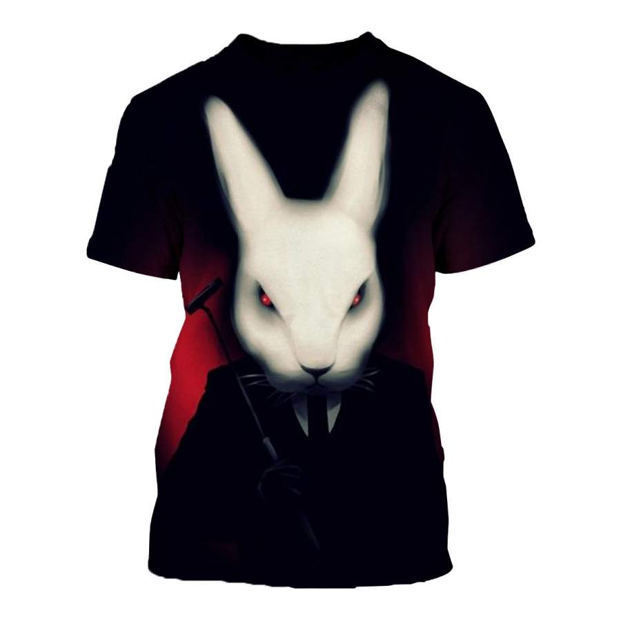 3D All Over Printed Rabbit T Shirt Hoodie 131204