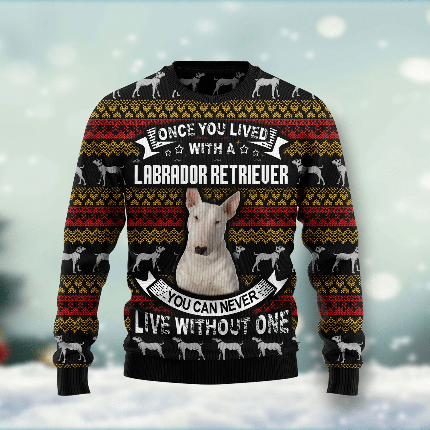 Bull Terrier Christmas Ugly Sweater